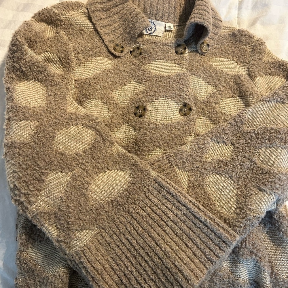 Cozy Brown Patterned Sweater
